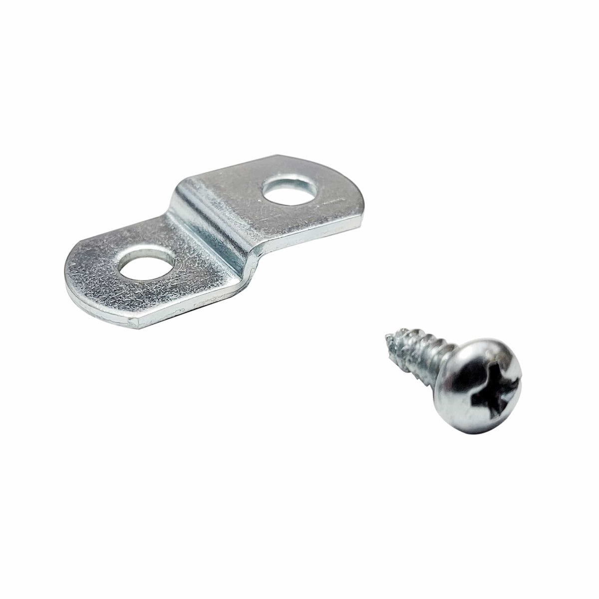 1/8 inch two hole offset clips with screws for picture framing.