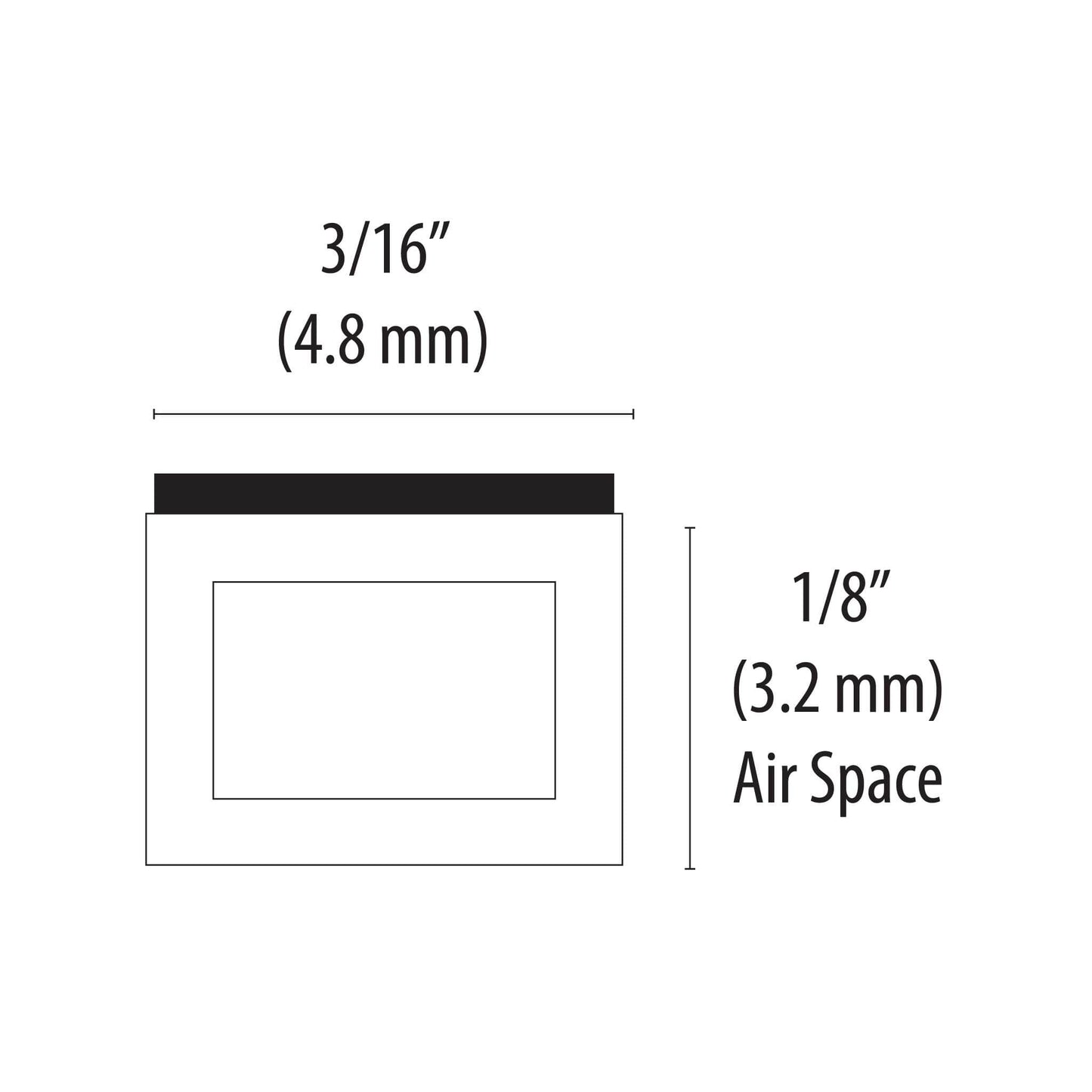 Frameware LLC EconoSpace EconoSpace 1/8" (3.2mm) | Clear, Black or White | Bundle of 100ft.