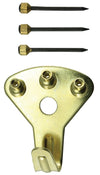 Frameware LLC Brass Hangers Bulk 75lb. | BP1075K Brass Hangers w/ Knurled Nails | Bulk pack of 100