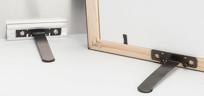 Frameware LLC Easels EaselMate™ | Easels for Wood or Metal Frames | Silver, Pack of 2