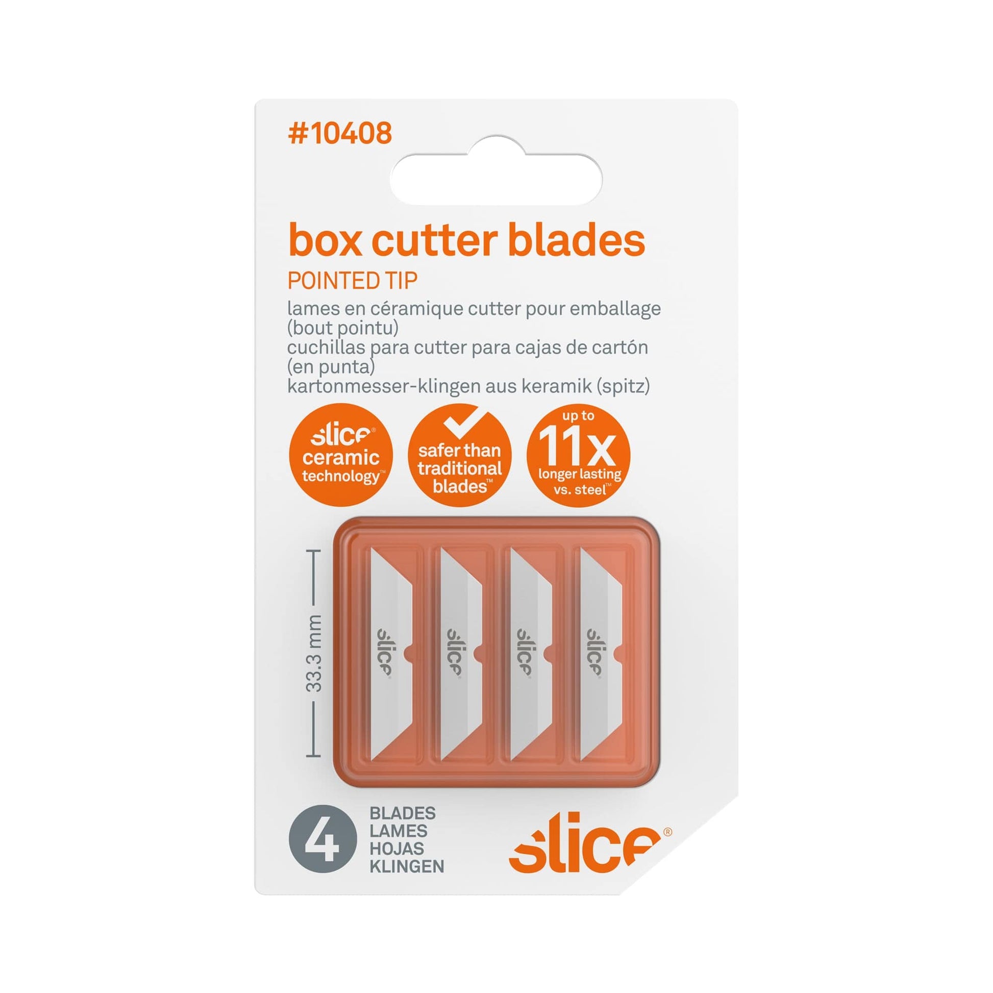 Frameware LLC Replacement Safety Blades for SLICE Box Cutter, Mini Cutter & Slim Pen Cutter