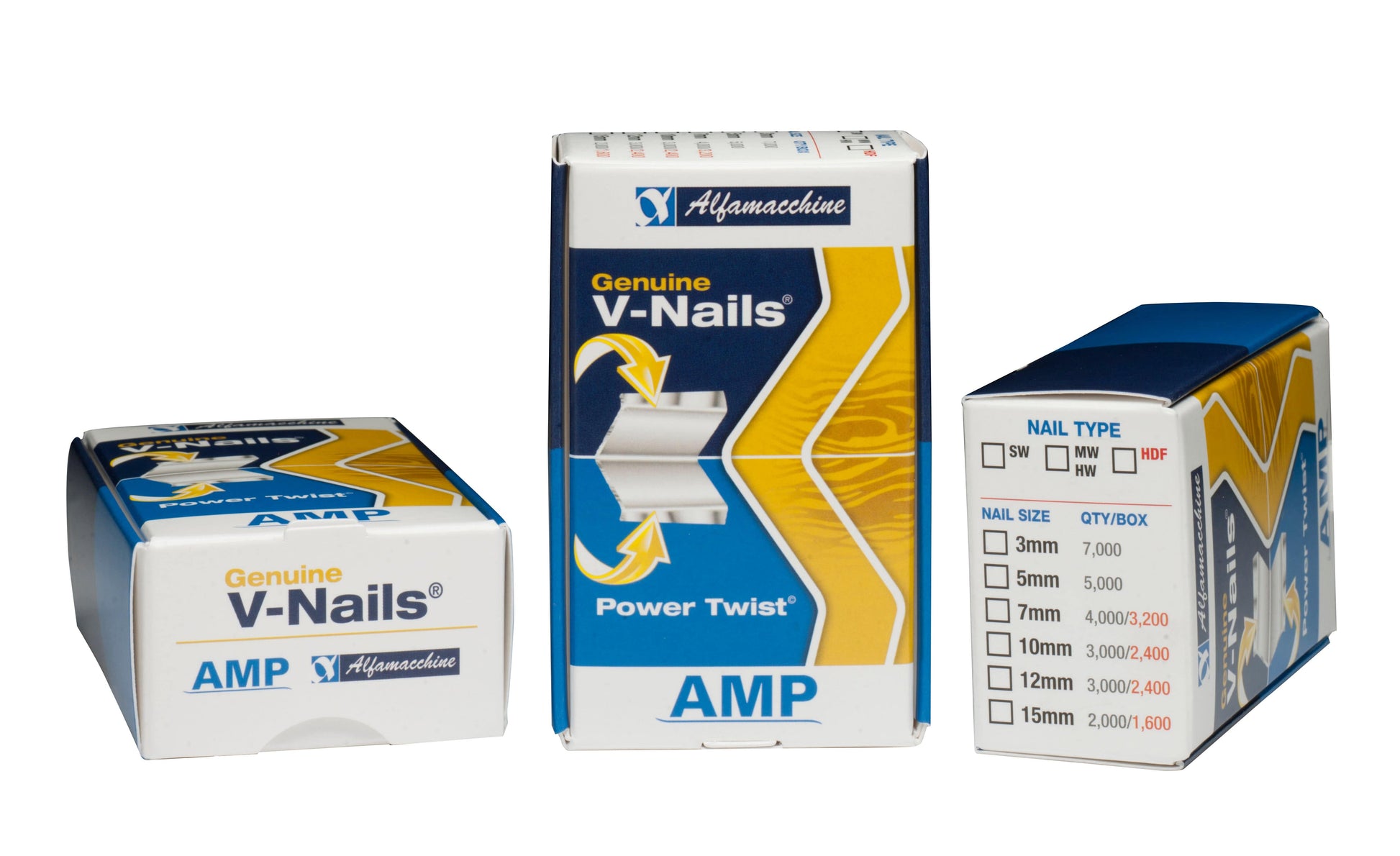 Frameware LLC AMP V-Nails AMP Hard Power Twist V-Nails | HPT