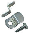 One Hole Offset Clips | Bulk w/ Screws | Pack of 100