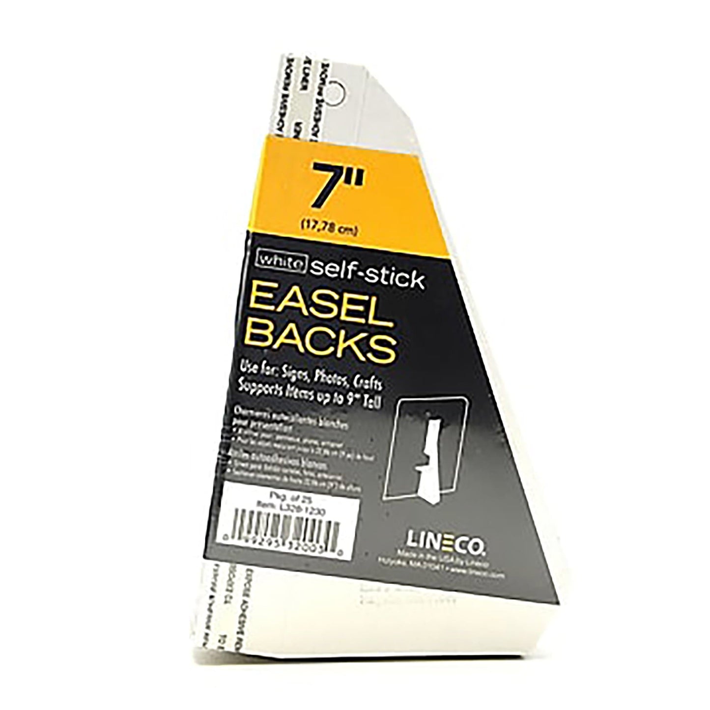 Frameware LLC Lineco 7" | L328-1230 Easel Backs | Self Stick, Single Wing | Pack of 25