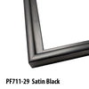Aluminum Moulding Chops | Profile 711 | Satin Black