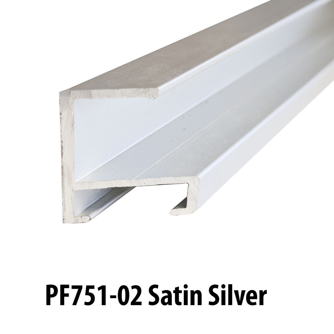 Frameware LLC Aluminum Moulding Aluminum Moulding Chops | Profile 751 | Satin Silver