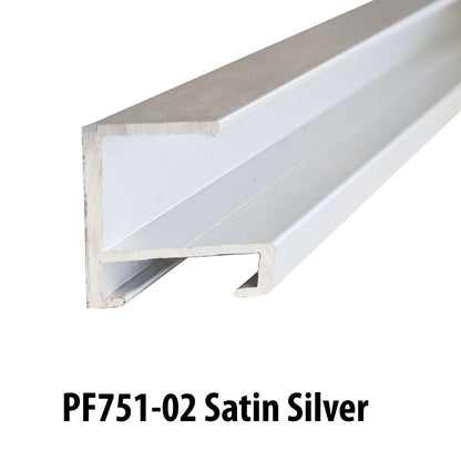 Frameware LLC Aluminum Moulding Aluminum Moulding Chops | Profile 751 | Satin Silver