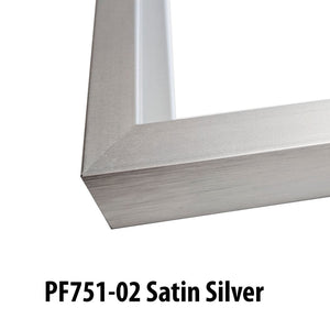 Frameware LLC Aluminum Moulding Aluminum Moulding Chops | Profile 751 | Satin Silver