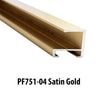 Aluminum Moulding Chops | Profile 751 | Satin Gold