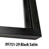 Aluminum Moulding Chops | Profile 751 | Satin Black