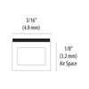 Frameware LLC EconoSpace EconoSpace 1/8" (3.2mm) | Clear, Black or White | Bundle of 100ft.
