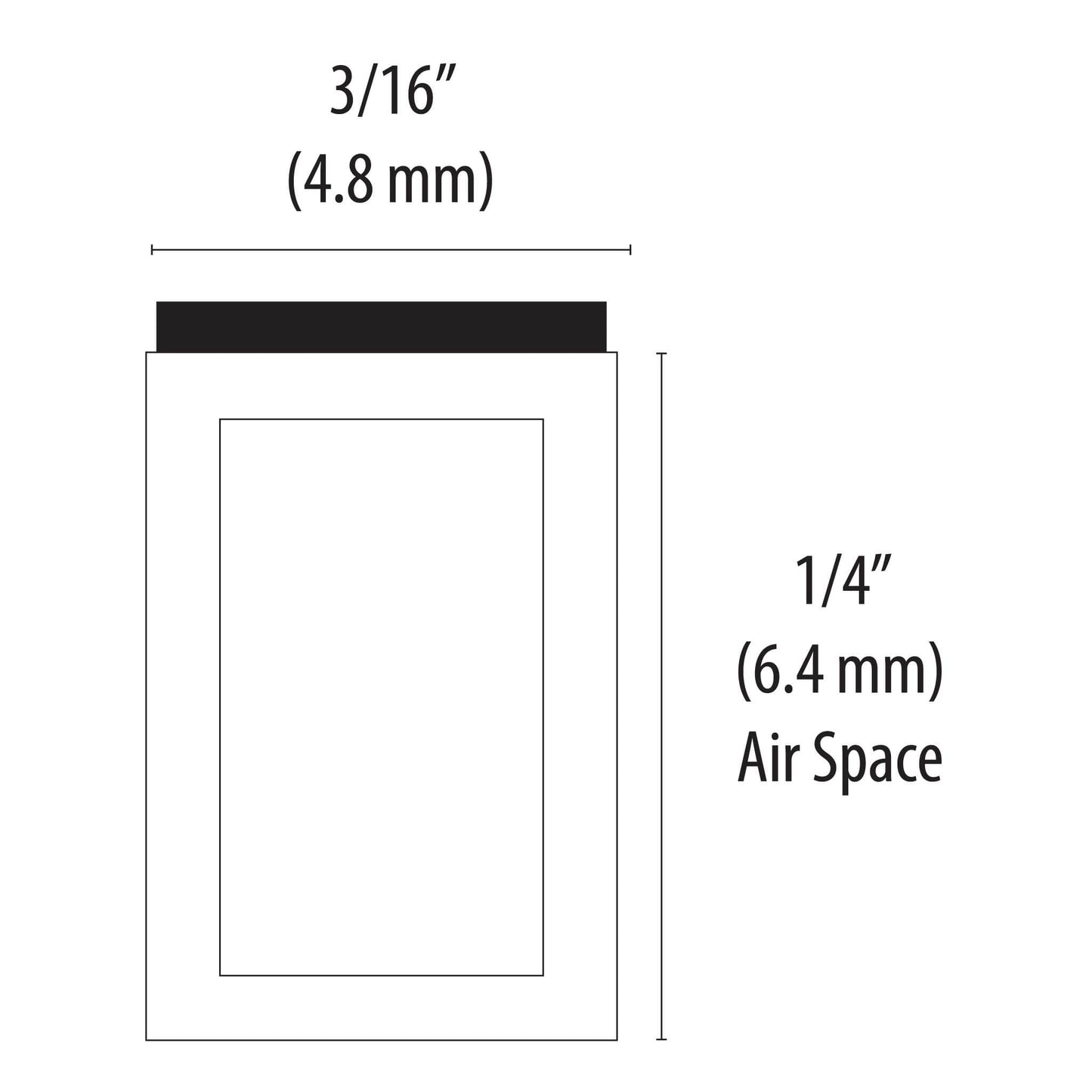 Frameware LLC EconoSpace EconoSpace 1/4" (6.4mm) | Clear, Black or White | Bundle of 60ft.