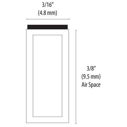 Frameware LLC EconoSpace EconoSpace 3/8" (9.5mm) | Clear, Black or White | Bundle of 60ft.