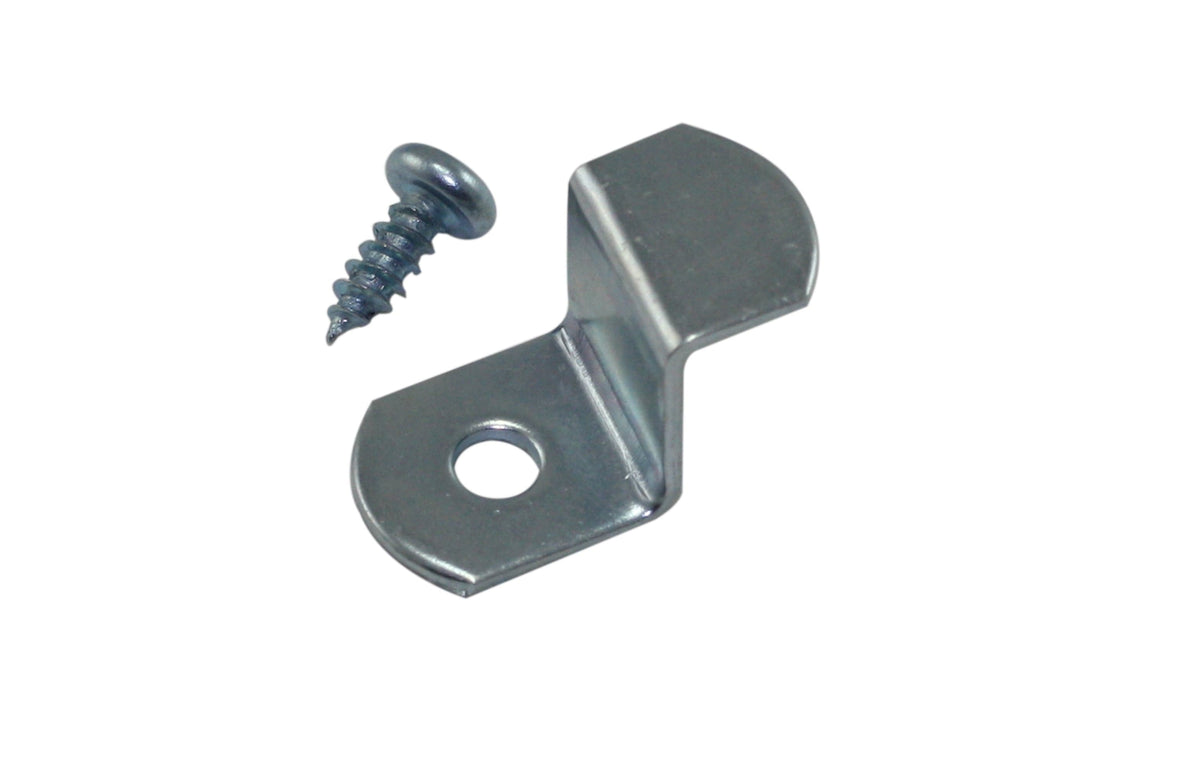1/2-inch one-hole offset clip with screw for picture framing