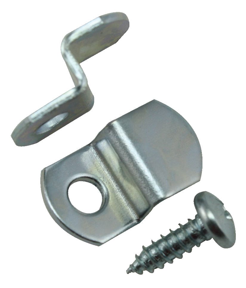 1/4-inch one-hole offset clip with screw for picture framing