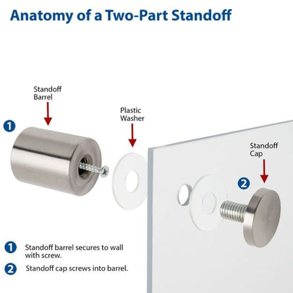 Frameware LLC Eco Lite Standoffs 1/2" Diameter Eco Lite Standoff